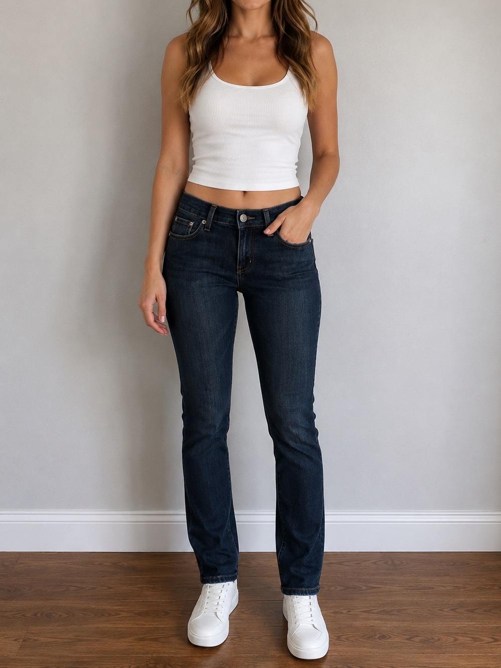 ZCO JEANS WOMEN’S DARK INDIGO SKINNY JEANS | STRETCH DENIM |